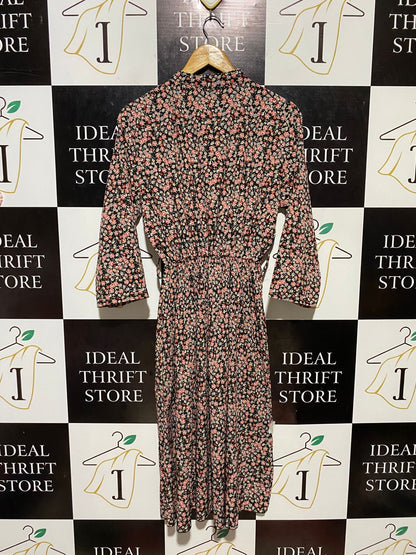 BOOHOO |M| BUST 18| B21| DITSY FLORAL MIDI DRESS