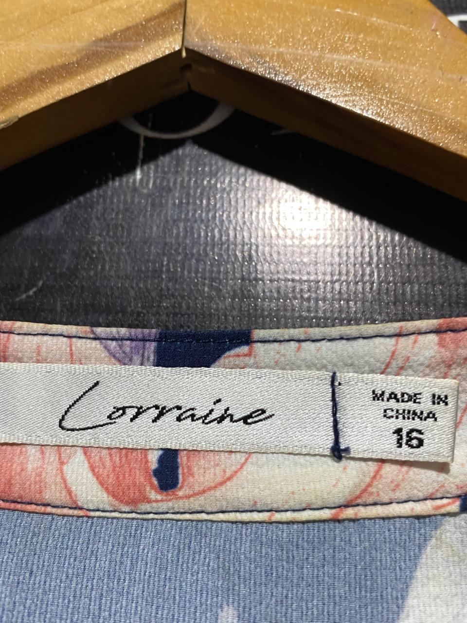 LORRAINE |XL| BUST 22| B21| FLORAL ZIP-FRONT TUNIC DRESS