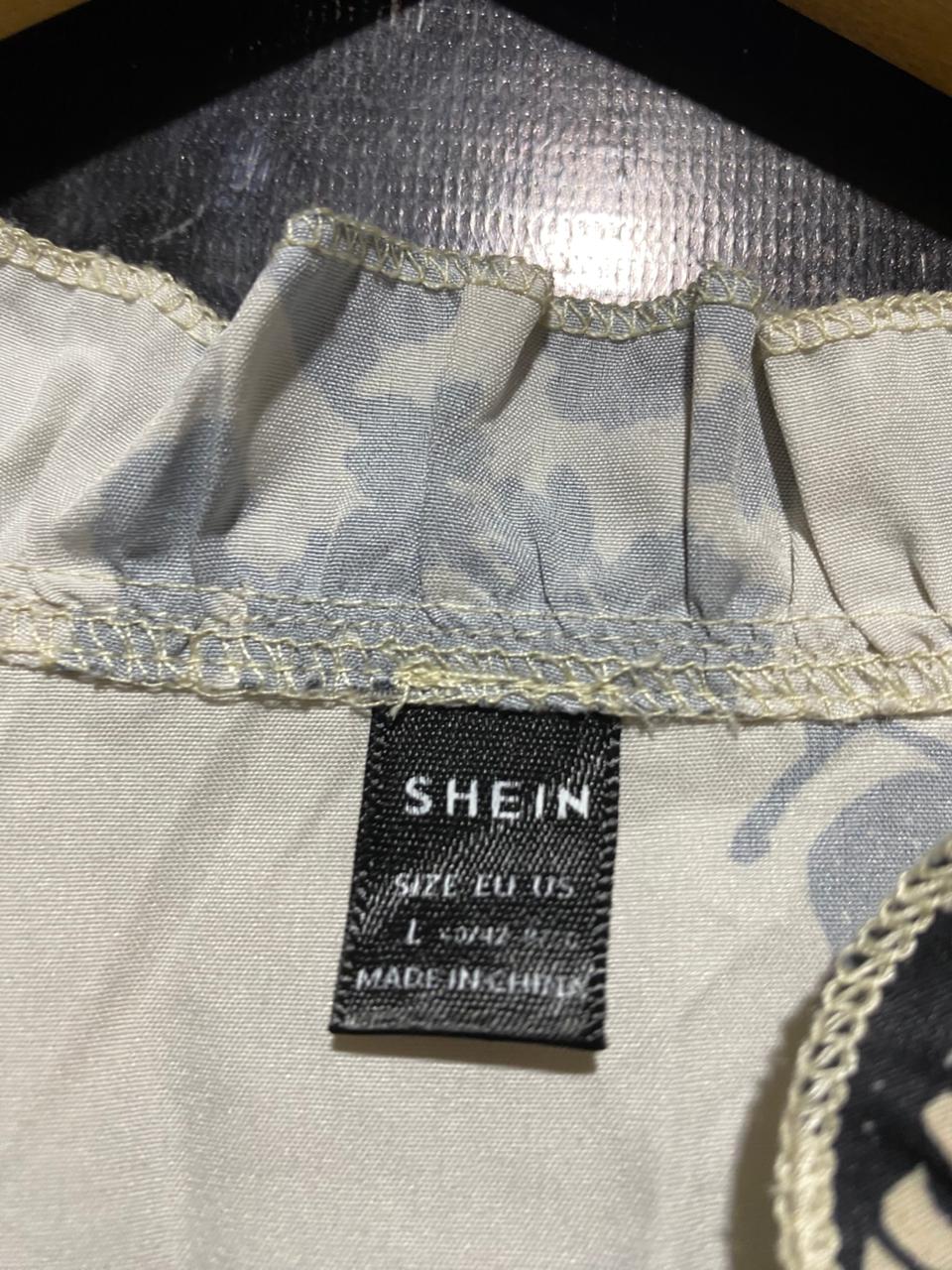 SHEIN |L| BUST 19| B21| FLORAL PRINT RUFFLE TRIM MAXI DRESS