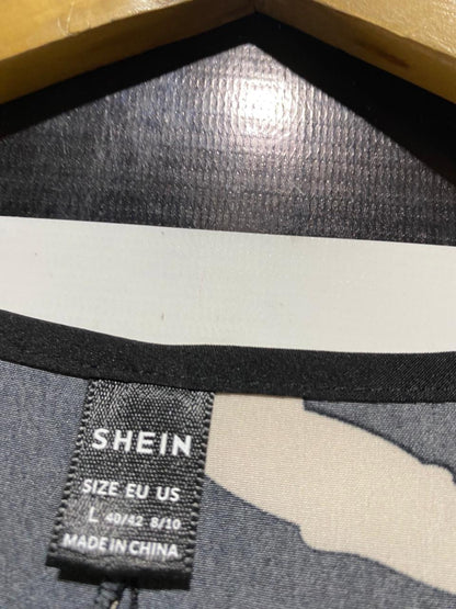 SHEIN |L| BUST 22| B21| MODERN ABSTRACT PRINT MIDI T-SHIRT DRESS