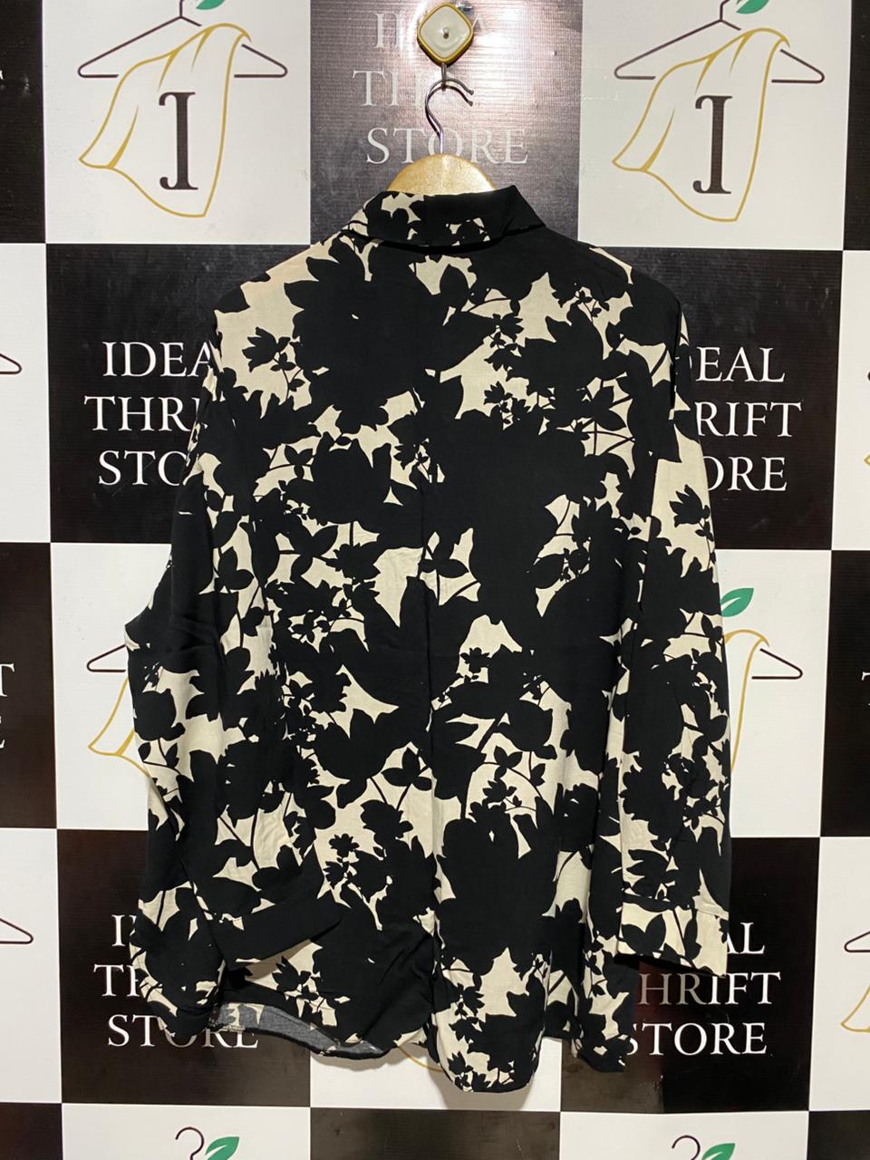 GEORGE |XL| BUST 25| B21| BOLD FLORAL PRINT BUTTON-DOWN SHIRT