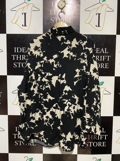 GEORGE |XL| BUST 25| B21| BOLD FLORAL PRINT BUTTON-DOWN SHIRT