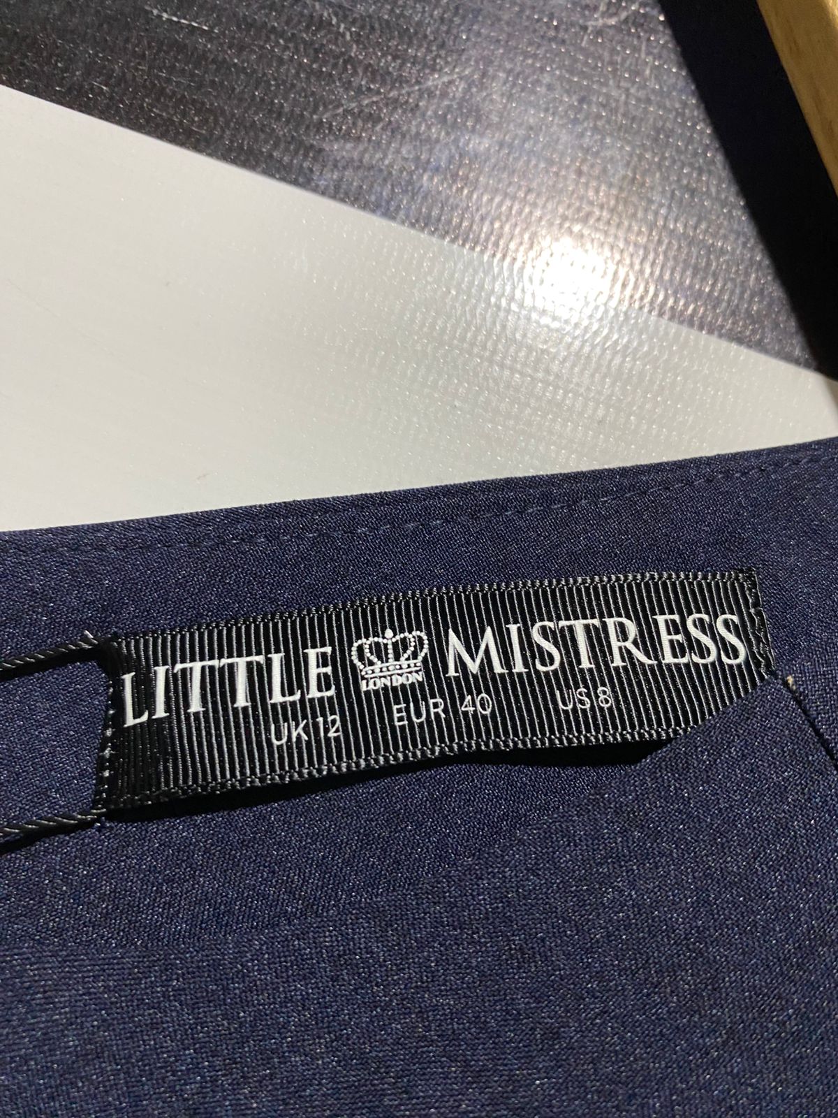 LITTLE MISTRESS |M| BUST 17| C2| NAVY BLUE SHORT SLEEVE A-LINE MINI DRESS