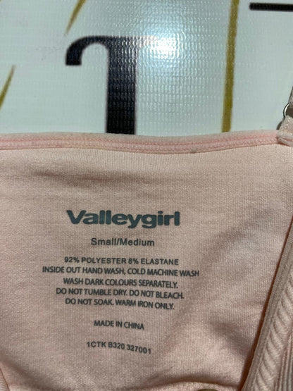 VALLEY GIRL |XS| BUST 13| B21| WOMEN'S SEAMLESS RIBBED CAMISOLE - SOFT PINK