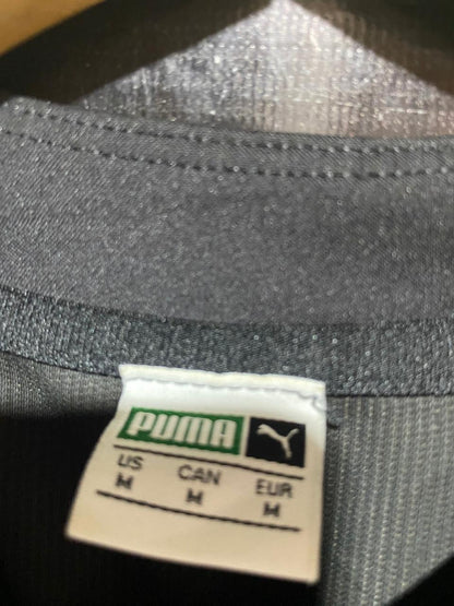 PUMA |M| BUST 16| B21| WOMEN'S ACTIVE ASYMMETRIC CROP TOP - CLASSIC BLACK - HIGH NECK DESIGN
