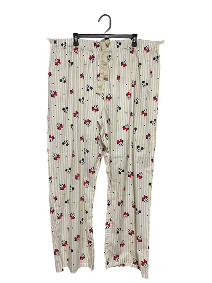 DISNEP |XXL| WAIST 42| B21| MINNIE MOUSE PRINT STRIPED PAJAMA PANTS
