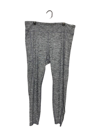 ELITE |XXL| WAIST 40| B21| WOMEN'S HIGH-WAISTED HEATHERED GREY PERFORMANCE LEGGINGS