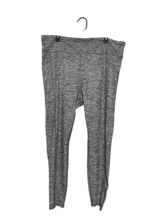 ELITE |XXL| WAIST 40| B21| WOMEN'S HIGH-WAISTED HEATHERED GREY PERFORMANCE LEGGINGS