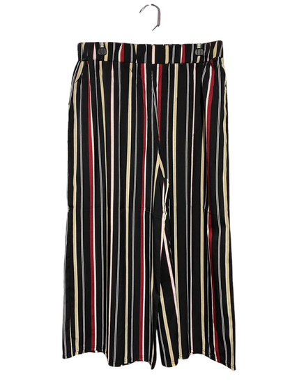 MISS VALLEY |XL| WAIST 34| B21| WOMEN'S VERTICAL STRIPED WIDE-LEG PALAZZO PANTS