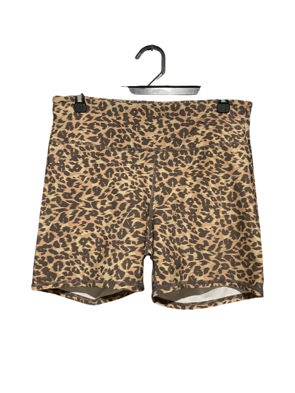 COTTON ON |L| WAIST 30| B21| LEOPARD PRINT HIGH-WAISTED BIKE SHORTS