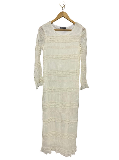 SHEIN |M| BUST 17| B21| OFF-WHITE TEXTURED MAXI DRESS