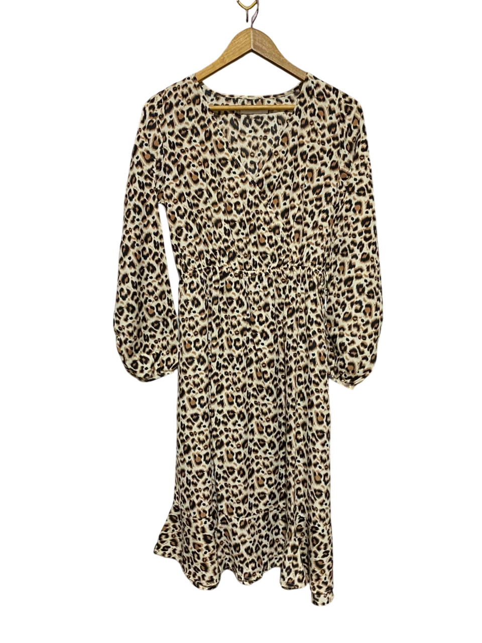 MIRACLE |M| BUST 18| B22| STYLISH LEOPARD PRINT LONG MAXI DRESS