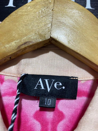 AVE |M| BUST 16| B22| ELEGANT PINK FLORAL PUFF SLEEVE MAXI DRESS