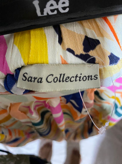 SARA COLLECTION |M| WAIST 28| B21| VIBRANT MULTICOLOR ABSTRACT PRINT MAXI SKIRT