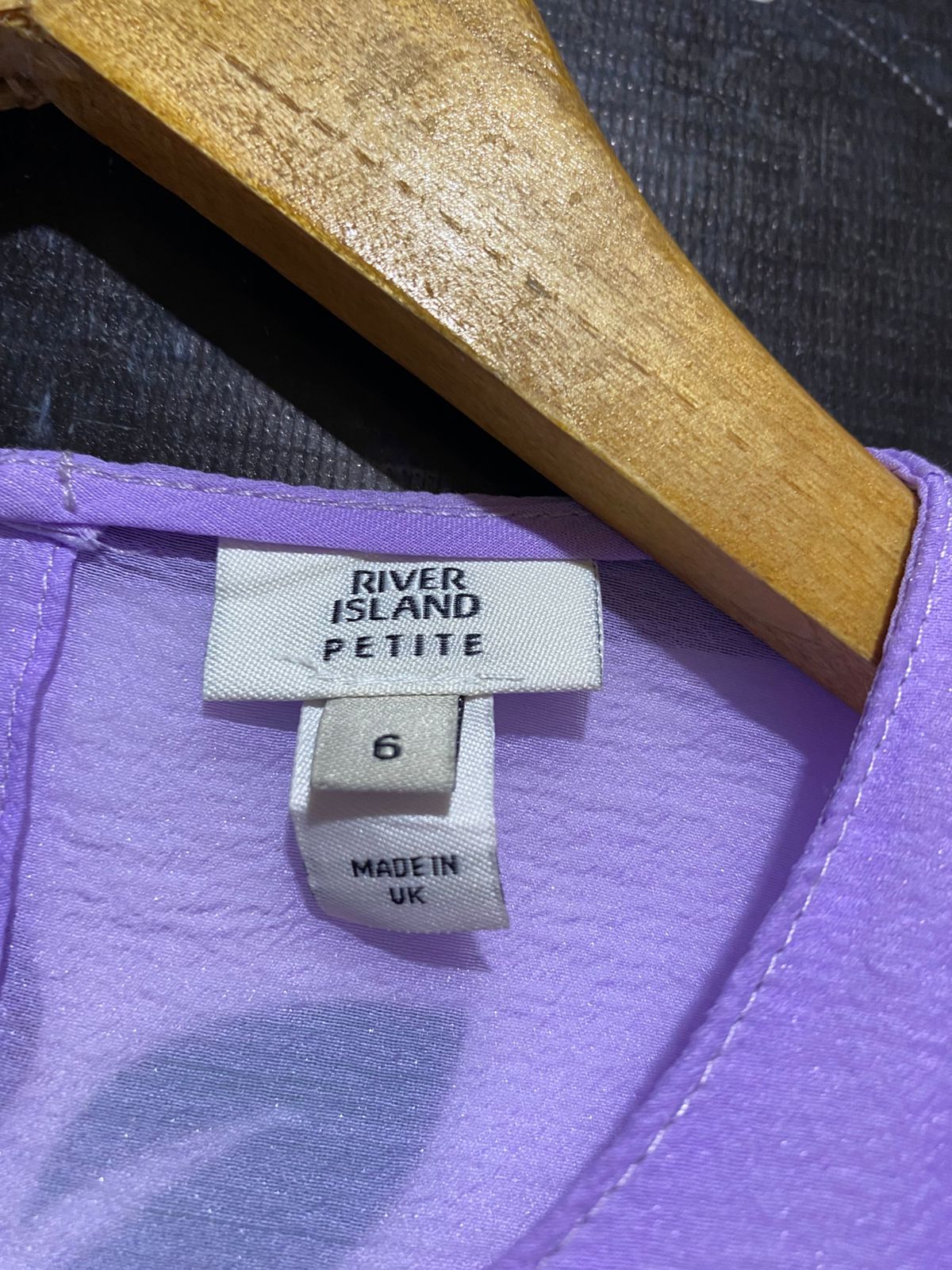RIVER ISLAND |M| BUST 17| B21| LILAC RUFFLE LONG SLEEVE TOP