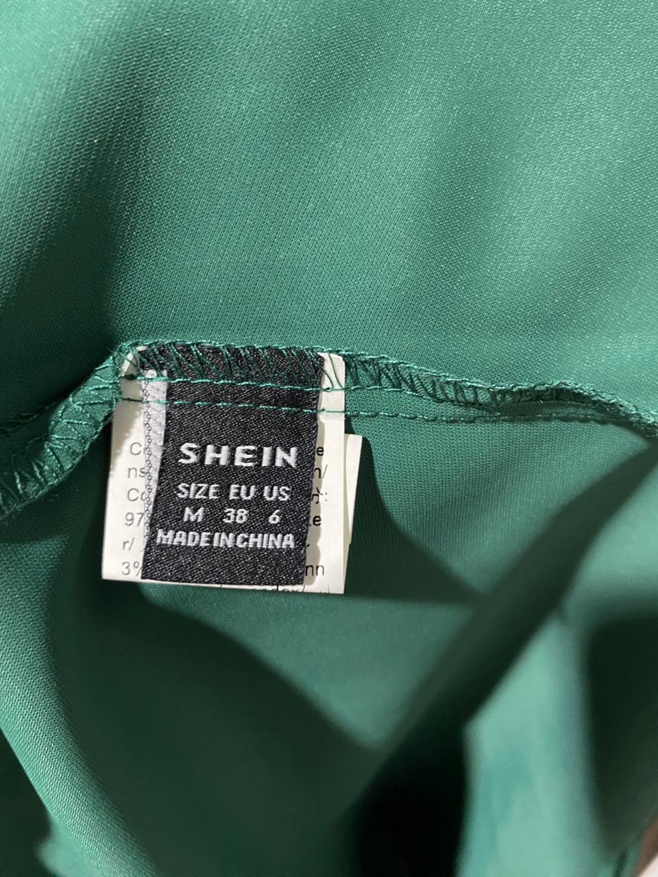 SHEIN |M| BUST 18| B21| EMERALD GREEN COWL NECK MAXI DRESS