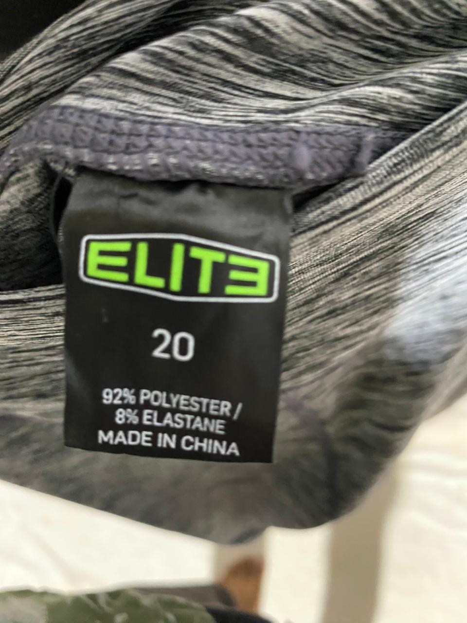 ELITE |XXL| WAIST 40| B21| WOMEN'S HIGH-WAISTED HEATHERED GREY PERFORMANCE LEGGINGS
