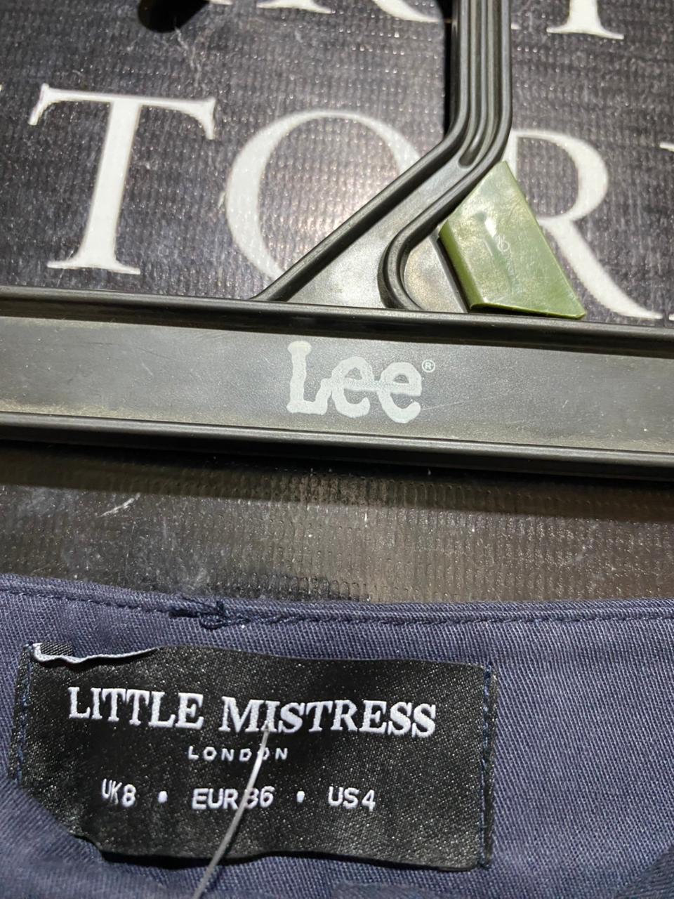 LITTLE MISTRESS |S| WAIST 26| B21| NAVY BLUE WIDE-LEG CARGO PANTS