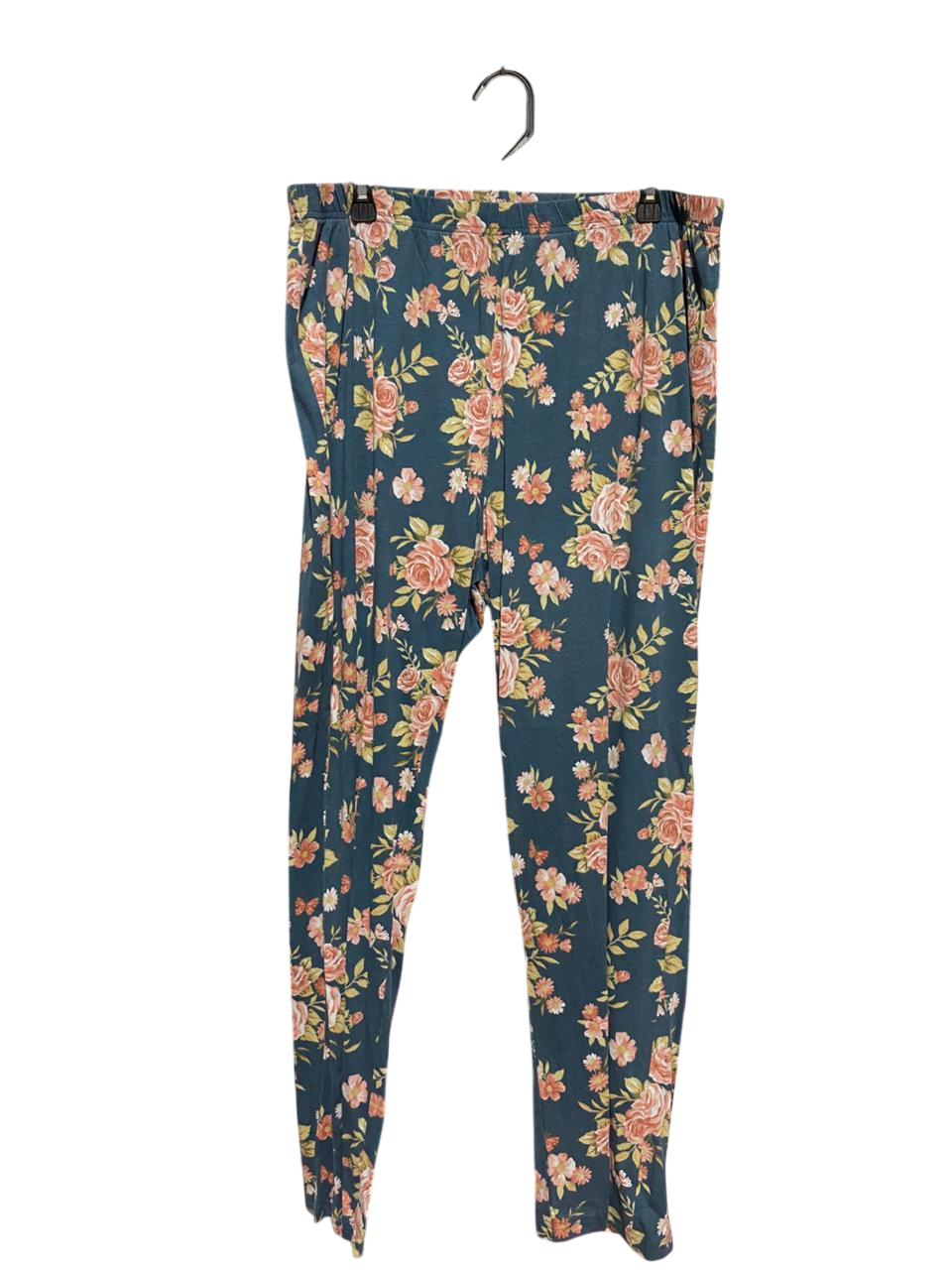 |XXL| WAIST 38| B22| WOMEN'S VINTAGE FLORAL PRINT LOUNGE PANTS