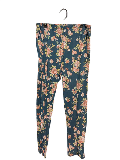 |XXL| WAIST 38| B22| WOMEN'S VINTAGE FLORAL PRINT LOUNGE PANTS