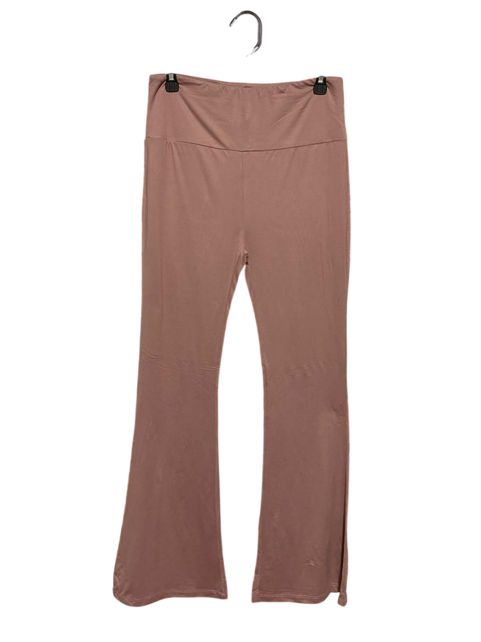 |M| WAIST 28| B22| MAUVE HIGH-WAISTED FLARE YOGA PANTS