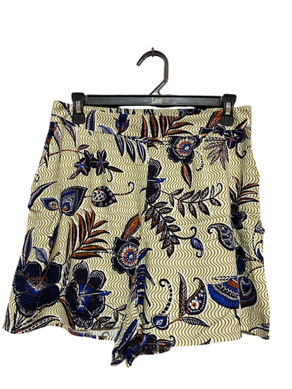 NUTMEG |M| WAIST 28| B22| VIBRANT TROPICAL FLORAL HIGH-WAISTED SHORTS