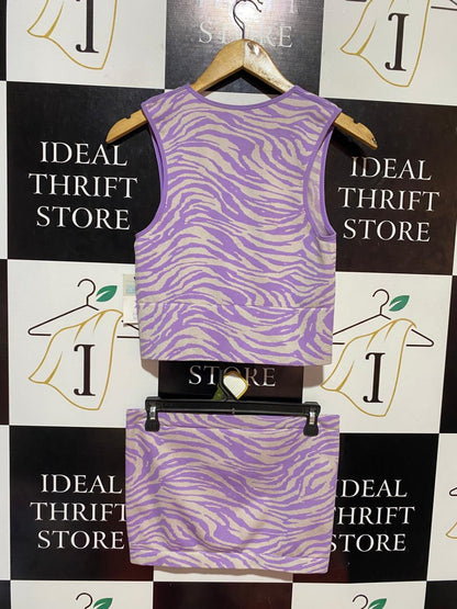 PRIMARK CARES |XL| B22| LILAC ZEBRA PRINT SEAMLESS CO-ORD SET