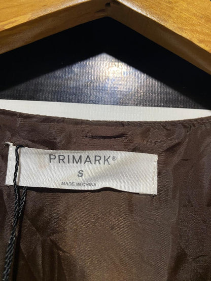 PRIMARK |S| BUST 18| B22| CHOCOLATE BROWN FAUX SUEDE WAISTCOAT