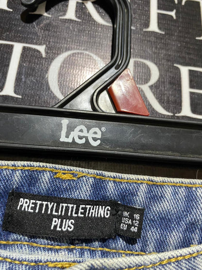 PRETTYLITTLE THING |XXL| WAIST 36| B22| HIGH-WAISTED STRAIGHT LEG JEANS WITH SIDE SLITS