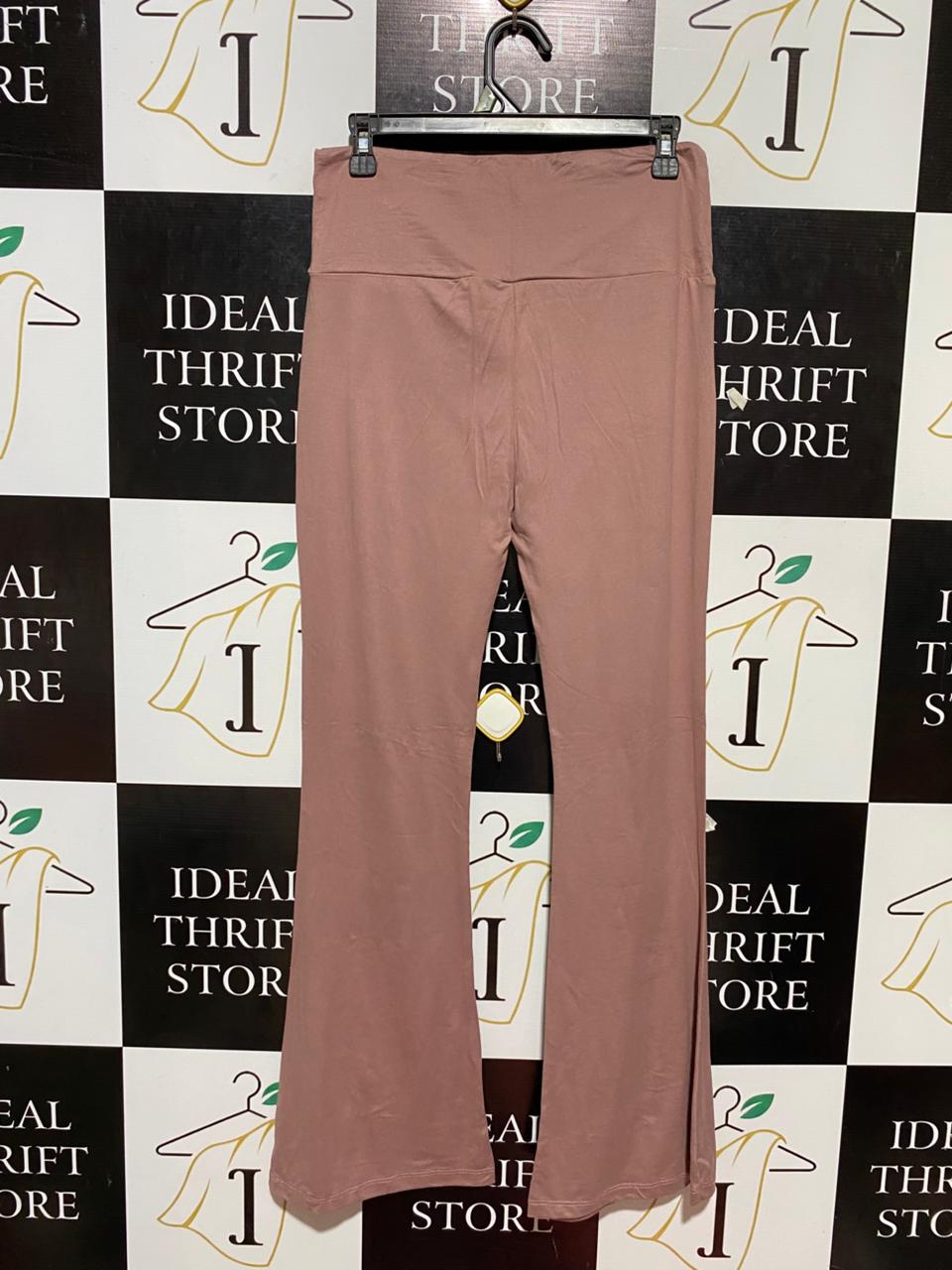 |M| WAIST 28| B22| MAUVE HIGH-WAISTED FLARE YOGA PANTS