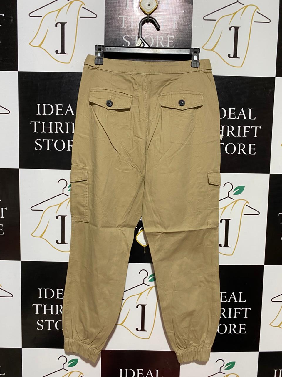 PRIMARK |M| WAIST 29| B22| WOMEN'S KHAKI CARGO JOGGERS