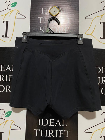 USA PRO |L| WAIST 30| B22| PREMIUM WOMEN’S HIGH-WAISTED PERFORMANCE BOOTY SHORTS – BLACK
