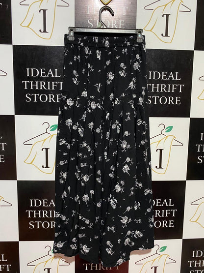 ANKO |S| WAIST 26| B22| WOMEN'S MONOCHROME FLORAL MAXI SKIRT
