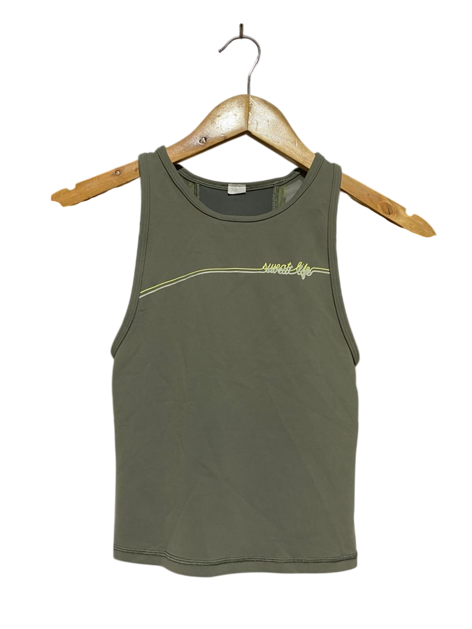 LULULEMON |XS| BUST 11| TRAIN TO BE TANK TOP - OLIVE GREEN