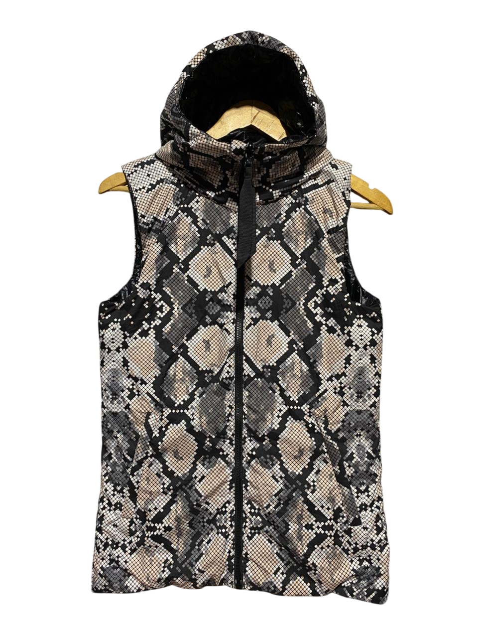 LULULEMON |M| BUST 17| GLYDE & GO PUFFER VEST - SNAKESKIN PRINT