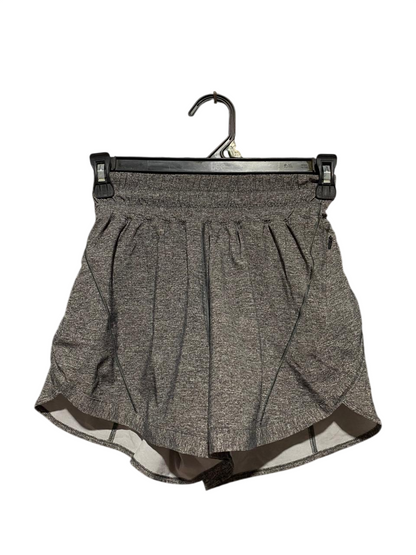 LULULEMON |XS| WAIST 24| TRACK THAT HIGH-RISE LINED SHORTS IN HEATHERED GREY