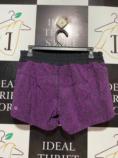 LULULEMON |L| WAIST 29| SPEED UP LOW-RISE LINED RUNNING SHORTS IN HEATHERED MAGENTA