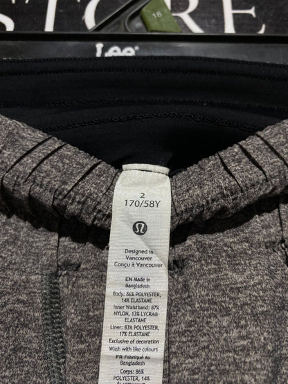 LULULEMON |XS| WAIST 24| TRACK THAT HIGH-RISE LINED SHORTS IN HEATHERED GREY