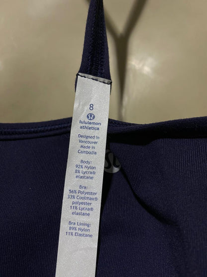 LULULEMON |M| BUST 16| POWER Y TANK TOP IN DEEP PURPLE