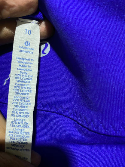 LULULEMON |M| BUST 16| PUSHING LIMITS TANK TOP IN DEEP INDIGO