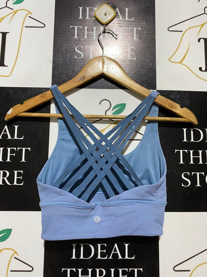 LULULEMON |XS| BUST 12| FREE TO BE SERENE BRA LONG LINE IN CHAMBRAY