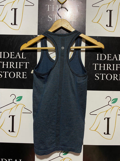 LULULEMON |XS| BUST 12| SWIFTLY TECH RACERBACK TANK TOP 2.0 - STRIPED GREY / BLACK