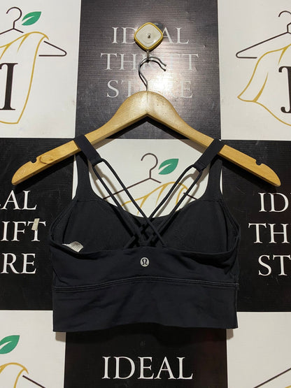 LULULEMON |XS| BUST 13| ENERGY BRA LONG-LINE - BLACK