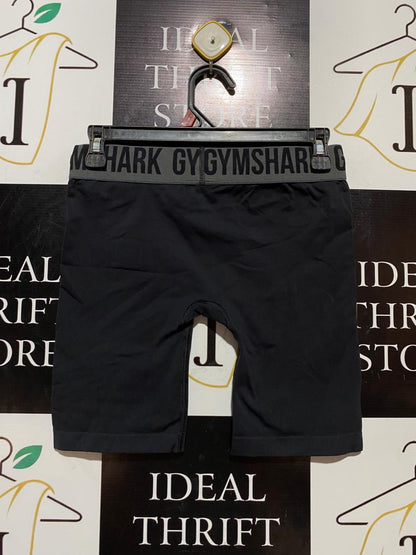GYMSHARK |S| WAIST 26|  FLEX SHORTS - BLACK/GREY TRAINING CYCLING SHORTS