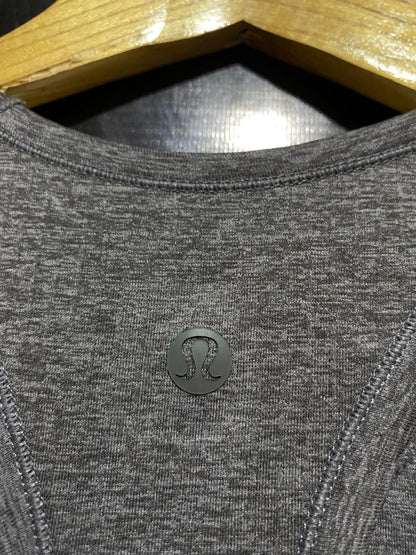 LULULEMON |XS| BUST 13| CHARCOAL GREY HEATHERED CROP TOP