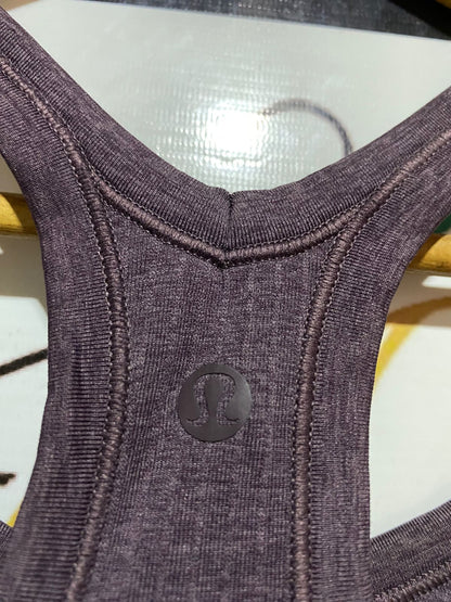 LULULEMON |XS| BUST 12|  RACERBACK TANK TOP PURPLE HEATHERED ACTIVEWEAR