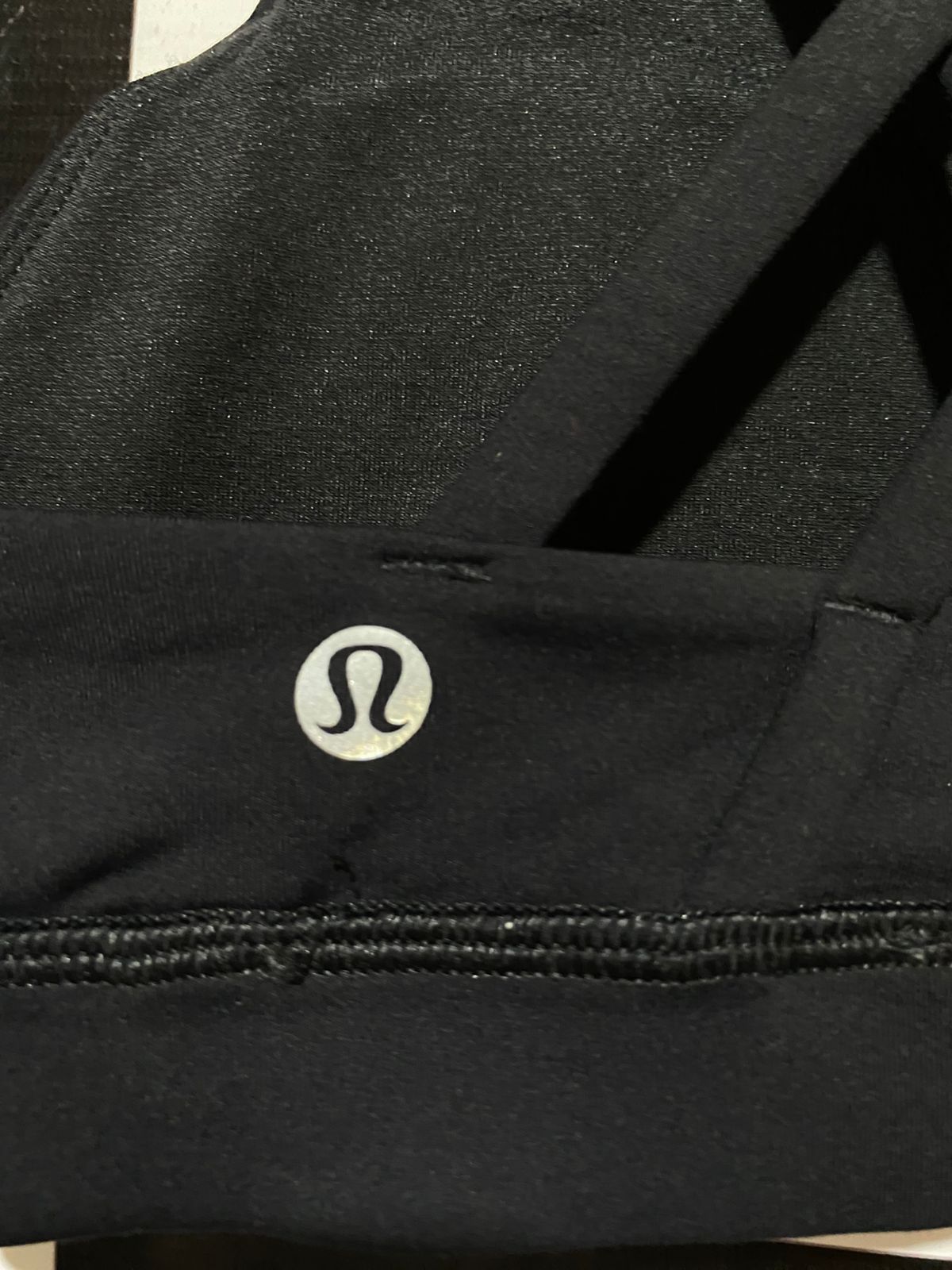 LULULEMON | S| BUST 12|  ENERGY BRA HIGH NECK TOUGH BLACK