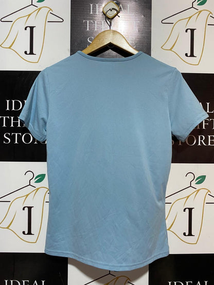 GYMSHARK  | M| BUST 18| LIGHT BLUE SHORT SLEEVE TRAINING TEE SHIRT