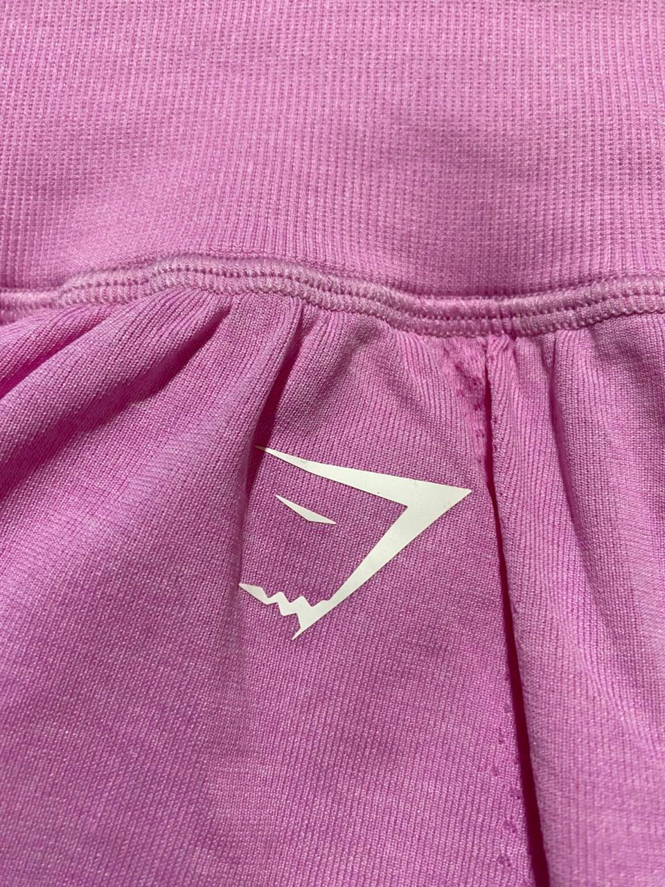 GYMSHARK |S| WAIST 24|  VITAL SEAMLESS 2-IN-1 PINK TRAINING SHORTS