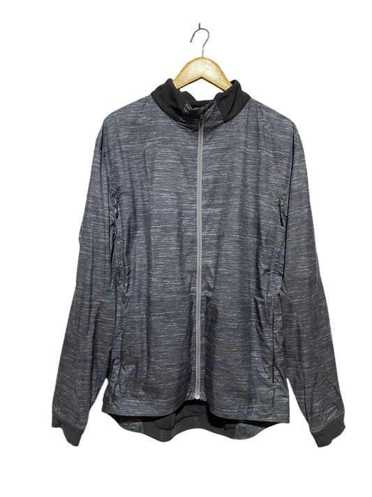 LULULEMON |XL| BUST 25| METAL VENT TECH FULL-ZIP JACKET – GREY SPACE DYE ACTIVEWEAR